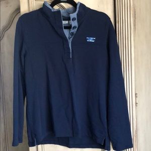 LL bean navy rugby top